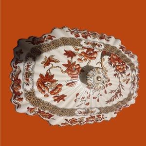 Spode India Tree Covered Footed Rectangular Vegetable Tureen